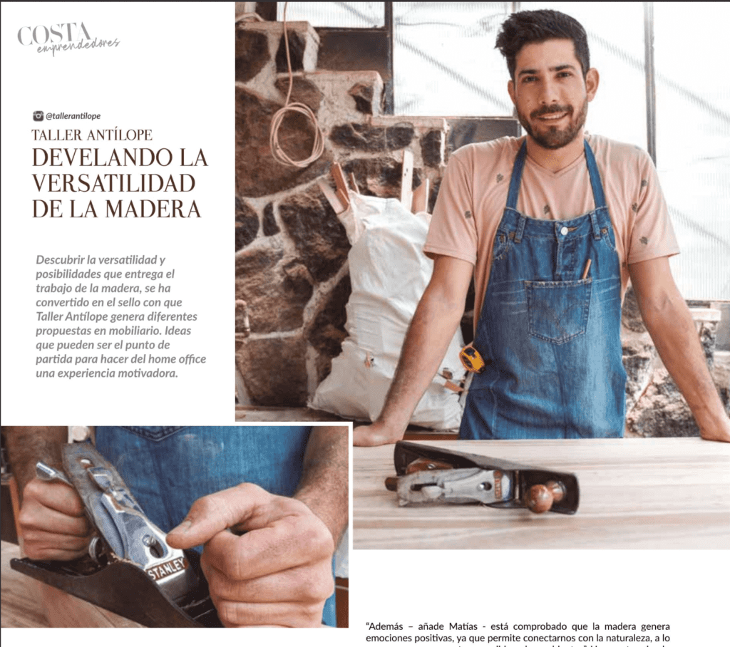 Publicación del taller en revista Costa Magazine